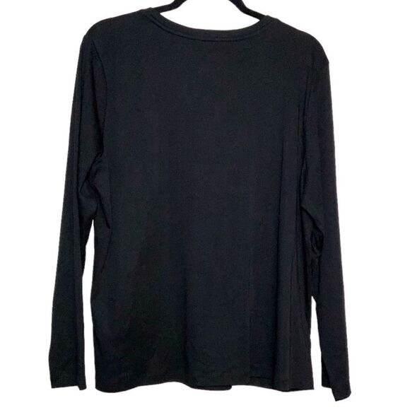 Isaac Mizrahi Live Black Top XL - Picture 2 of 3